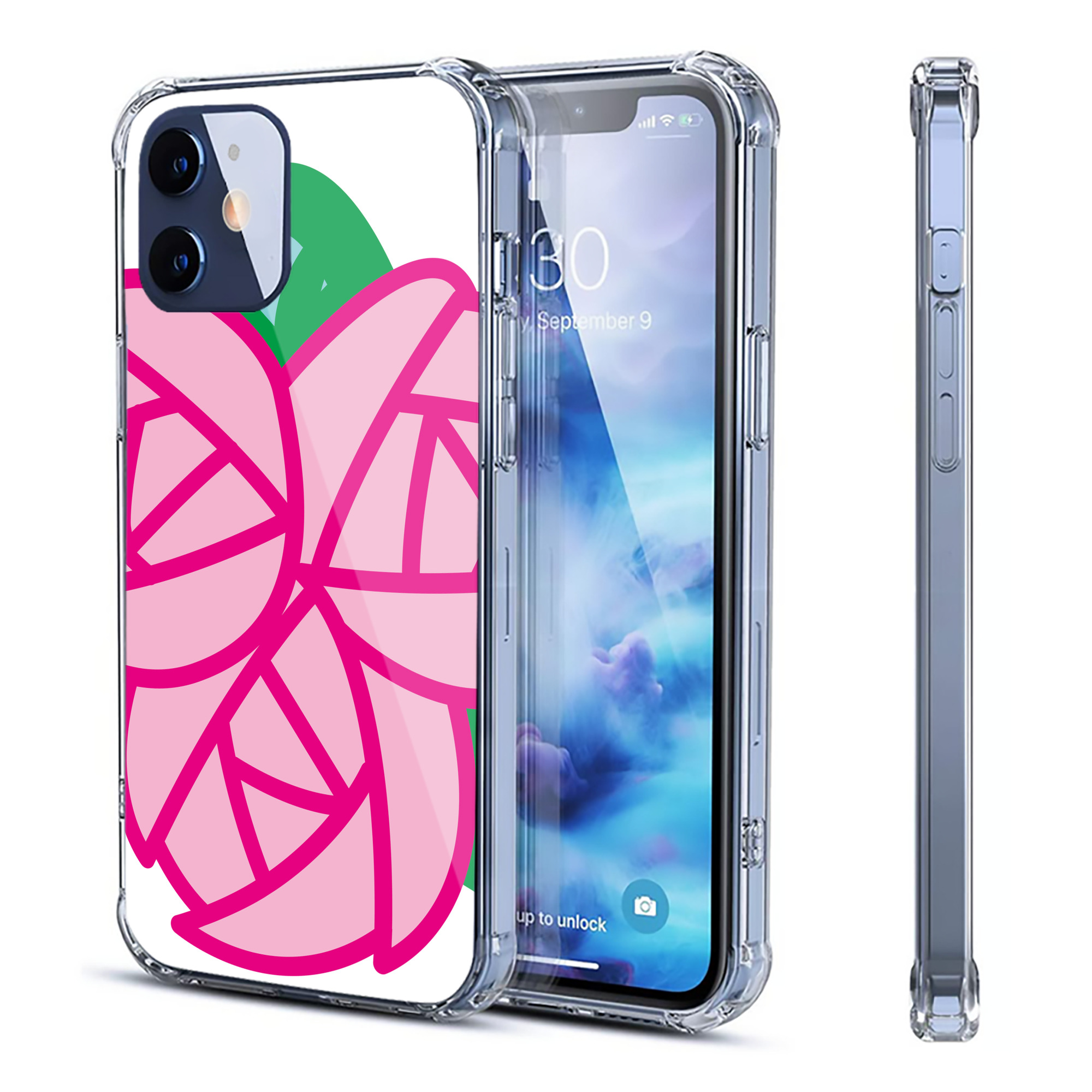 （画像用） Hello Kitty ハローキティ 【iPhone 12シリーズ対応】透明スマホケース（クリアソフトケース）